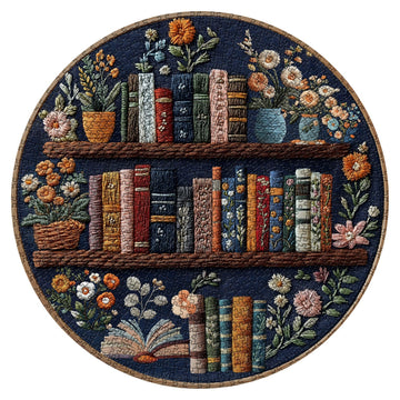 Estantería floral rompecabezas 1000 piezas